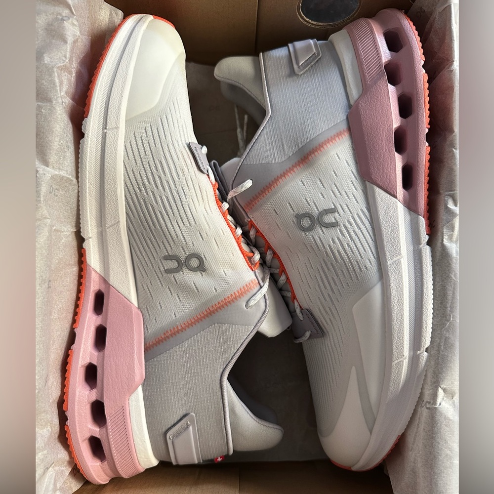 On Cloudnova Flux - Undyed White Zephyr - Size 10.5 Women’s - NEW!